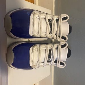 There are little scuffs on both shoes